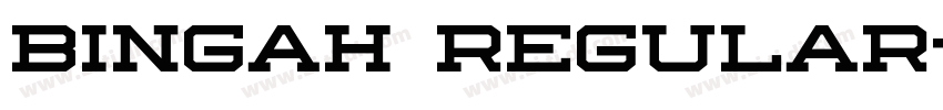 Bingah Regular字体转换